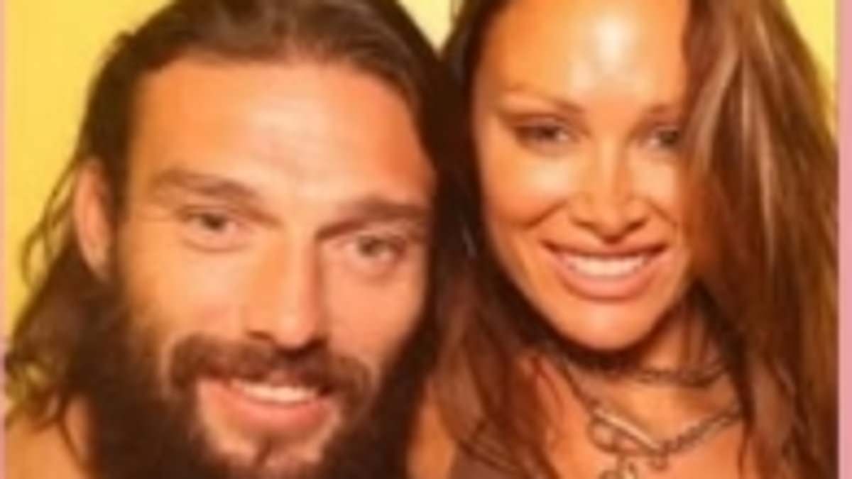Andy Carroll, 36, shares playful snaps with his girlfriend Lou Teasdale, 41, after he 'is questioned twice by Greek police over a series of bust-ups'