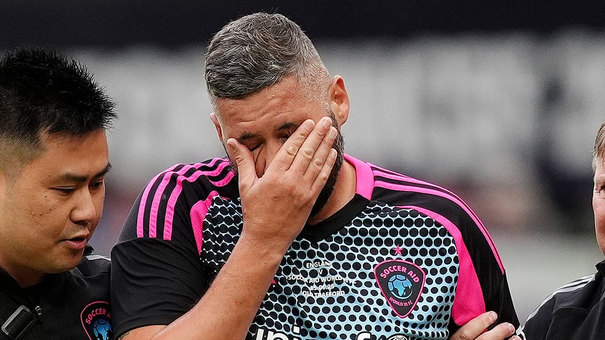 Tony Bellew admits 'pain is real' after surgery on gruesome Achilles injury suffered in Soccer Aid game - after saying it felt like he 'had been shot'