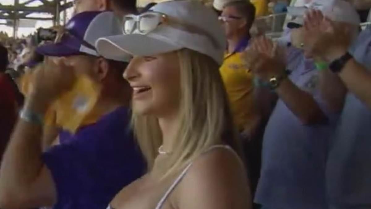 Stunning LSU fan who went viral at LSU college baseball game is identified