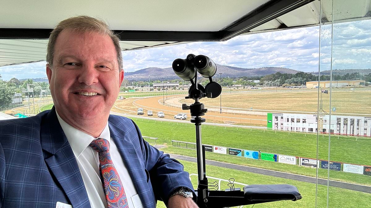 Aussie horse racing caller Darren Flindell reveals how he got caught up in Iran's missile attack on a US military base as he shares shocking video