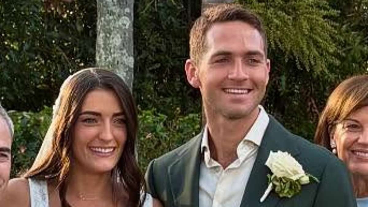 Home and Away star George Pullar marries long-time partner Charlie Francis in lavish intimate wedding