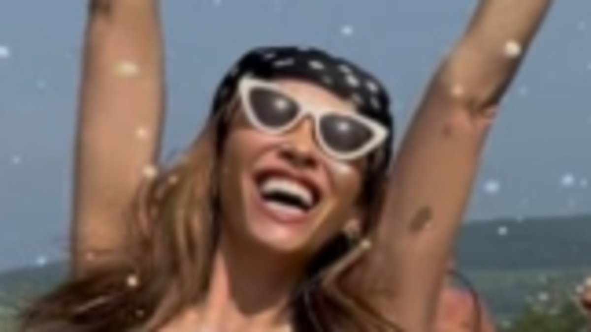 Myleene Klass gifts her lookalike younger sister Jessie a very familiar white bikini - 20 years after THAT iconic shower scene on I'm A Celebrity... Get Me Out Of Here!