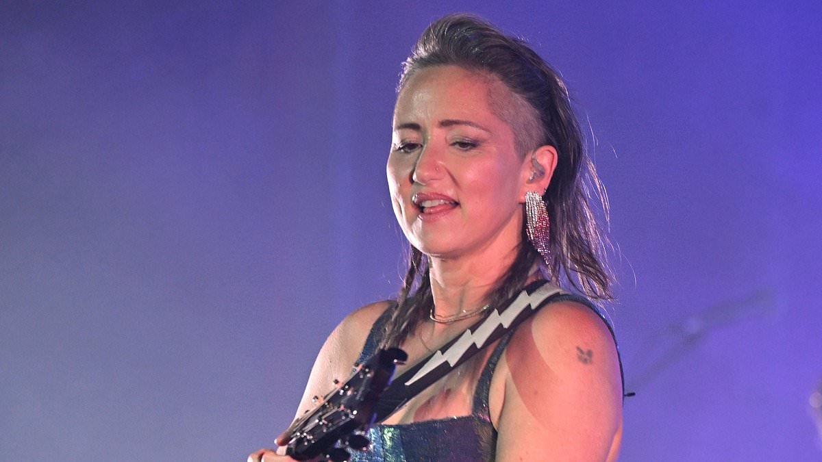 KT Tunstall wears a metallic mini dress as she celebrates her 50th Birthday and 20 years of debut album with a performance at Royal Albert Hall