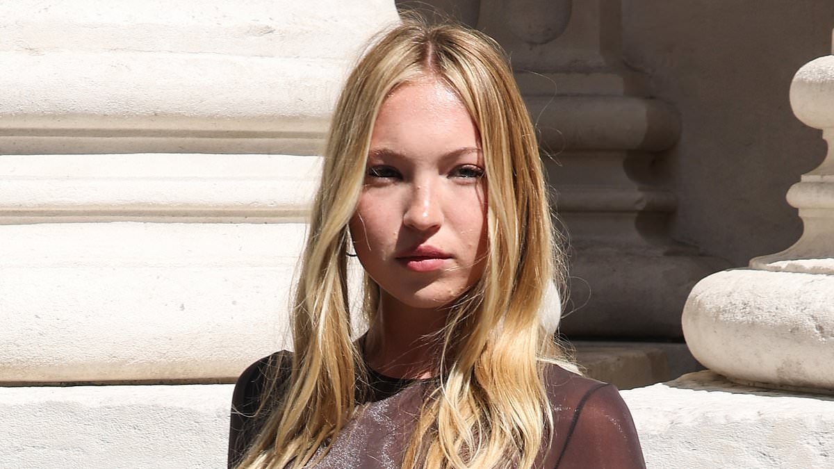 Lila Moss, 22, channels her mother Kate, 51, as she goes braless beneath a racy sheer top while stepping out in Paris amid fashion week