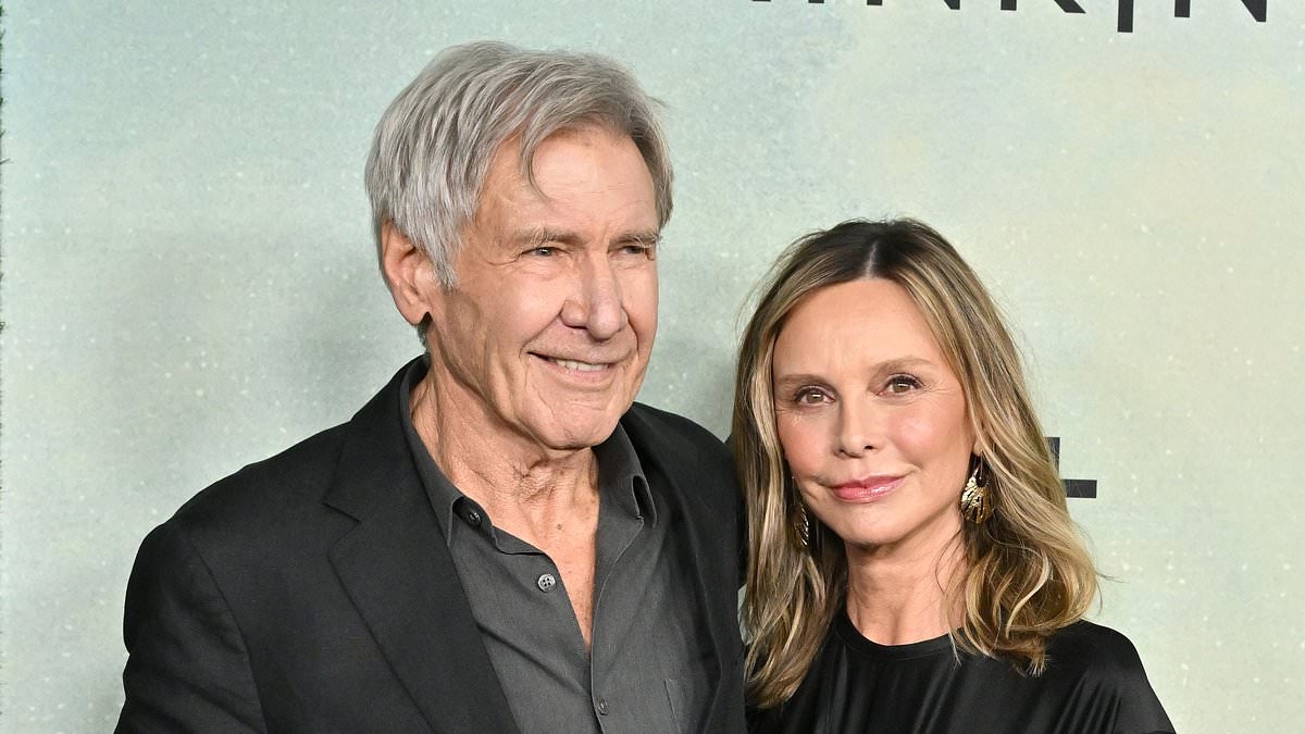 Harrison Ford's wife Calista Flockhart, 60, looks frail as she makes a rare public appearance