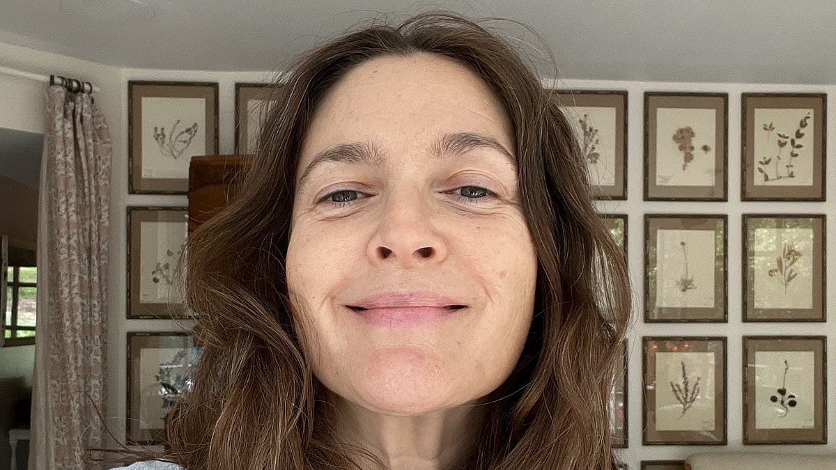 Drew Barrymore removes make-up to reveal what she really looks like at 50