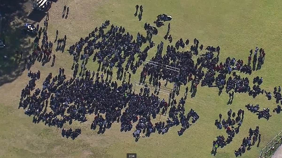 BREAKING NEWS Bonnyrigg High School is plunged into lockdown and parents are told NOT to contact their children