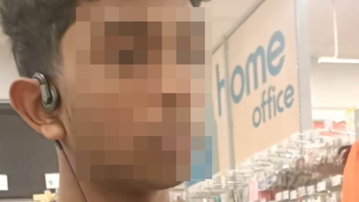 Kmart customer erupts into vile tirade at worker after he was asked a simple question: 'I don't want to talk to you'