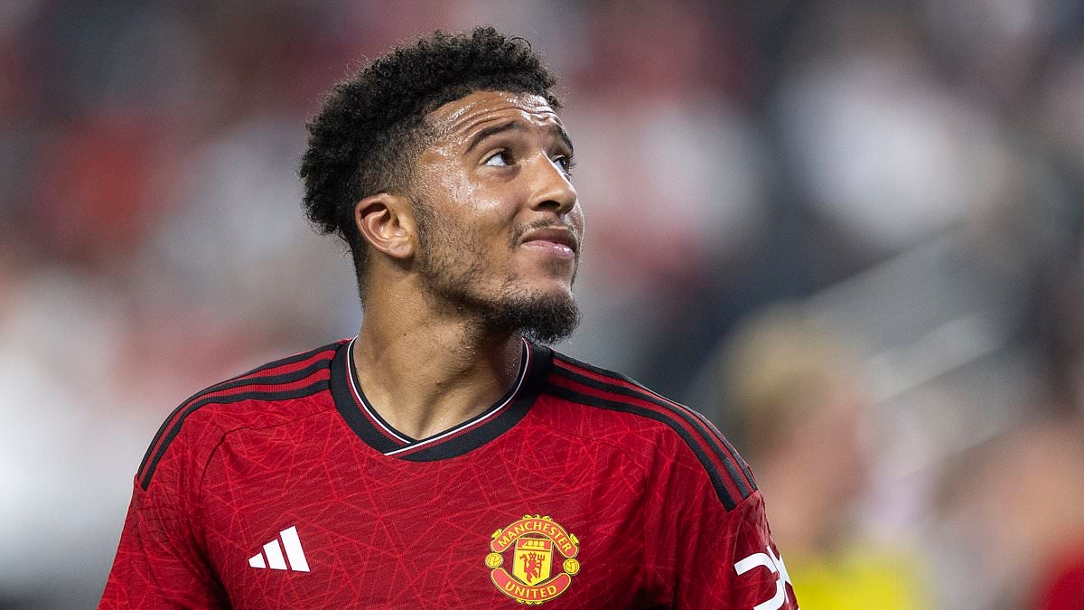 Man United 'set to hold talks with European giants' TODAY over Jadon Sancho deal - as Red Devils try to move on outcast this summer