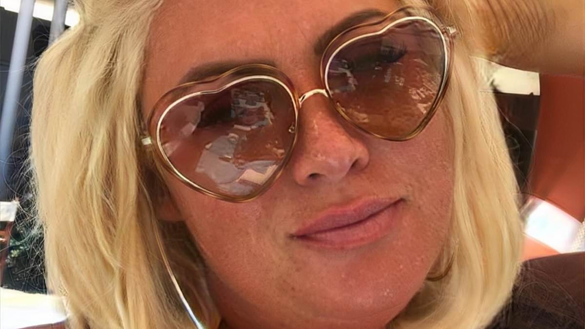 Gemma Collins shows off her natural short hair in makeup-free selfie as she jets off on holiday after being left 'terrified' by an 'abusive and menacing' letter sent to her home