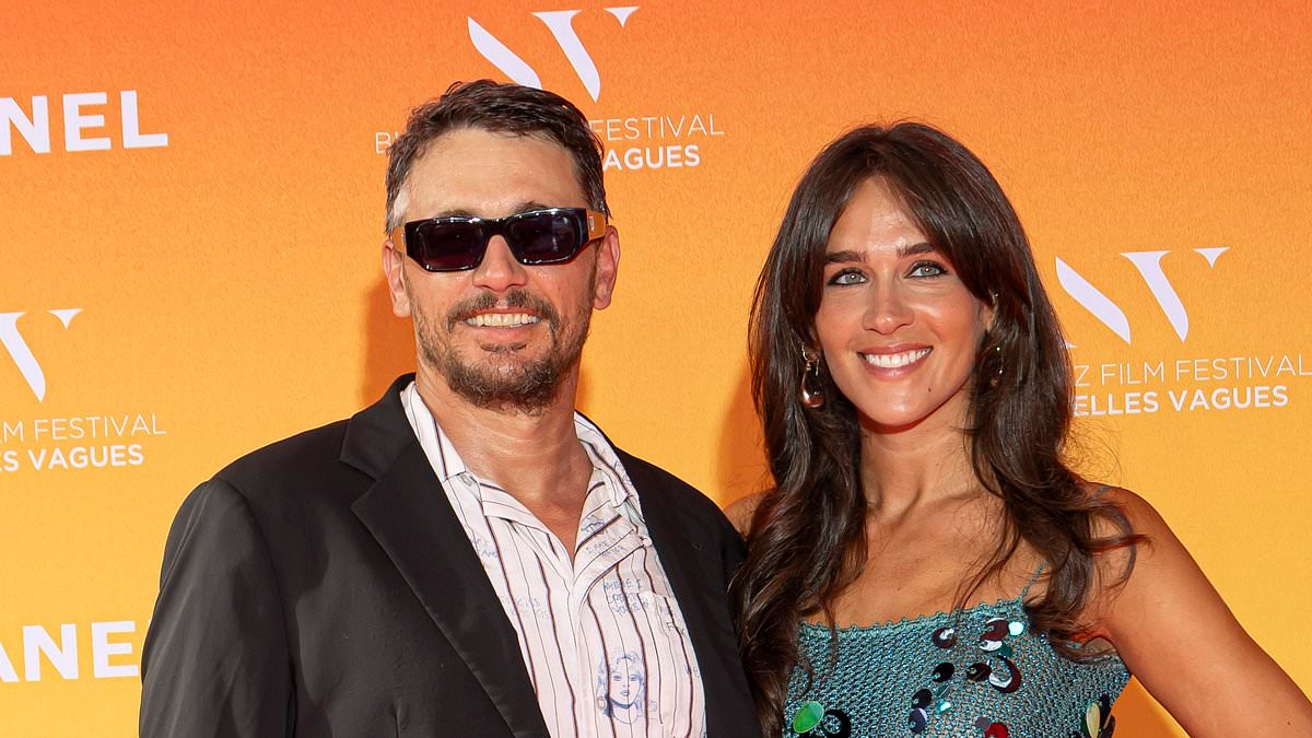 James Franco's girlfriend Izabel Pakzad, 29, stuns in a sheer co-ord as she and the actor, 47, join Carla Bruni at Biarritz Film Festival