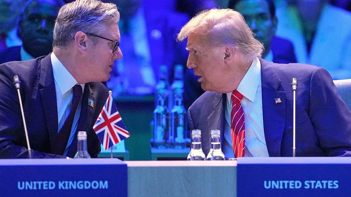 Keir Starmer scrambles to cosy up to Trump at Nato summit after flip-flopping over backing for Iran raid
