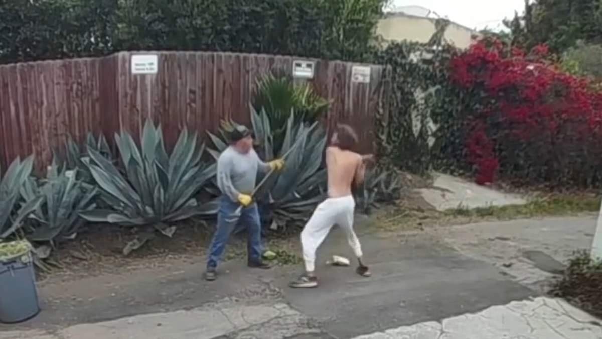 California homeowner savagely beaten by homeless man as he worked in his garden