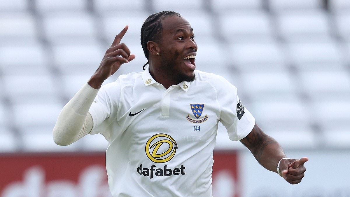 England told 'don't rush Jofra Archer back' - as Sussex boss Paul Farbrace pinpoints when lethal bowler should play in India series