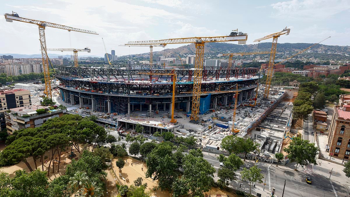 Barcelona confirm date for return to the Nou Camp after project was hit with repeated delays - but £1.25bn renovation won't even be finished