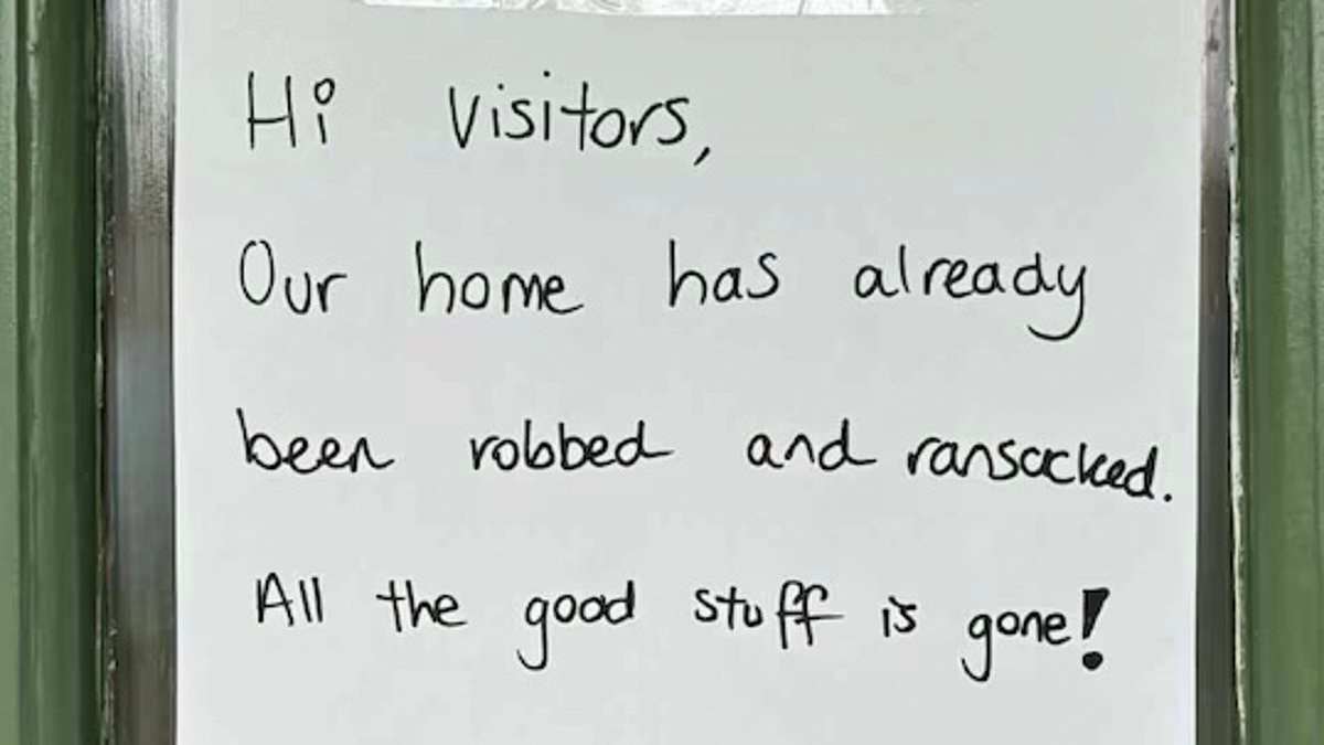 Aussie family's powerful message to cruel thieves who ransacked their home after it was caught in a landslide