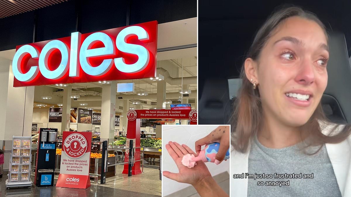 Young Aussie business owner breaks down in tears in the Coles carpark after 'devastating' find on shelves: 'I'm just so upset'