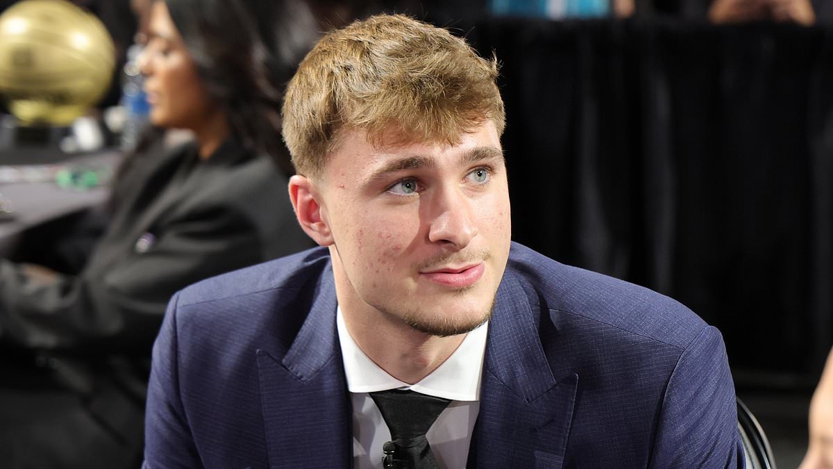 Dallas Mavericks make history as white American is selected at No 1 in the NBA Draft for first time since 1977