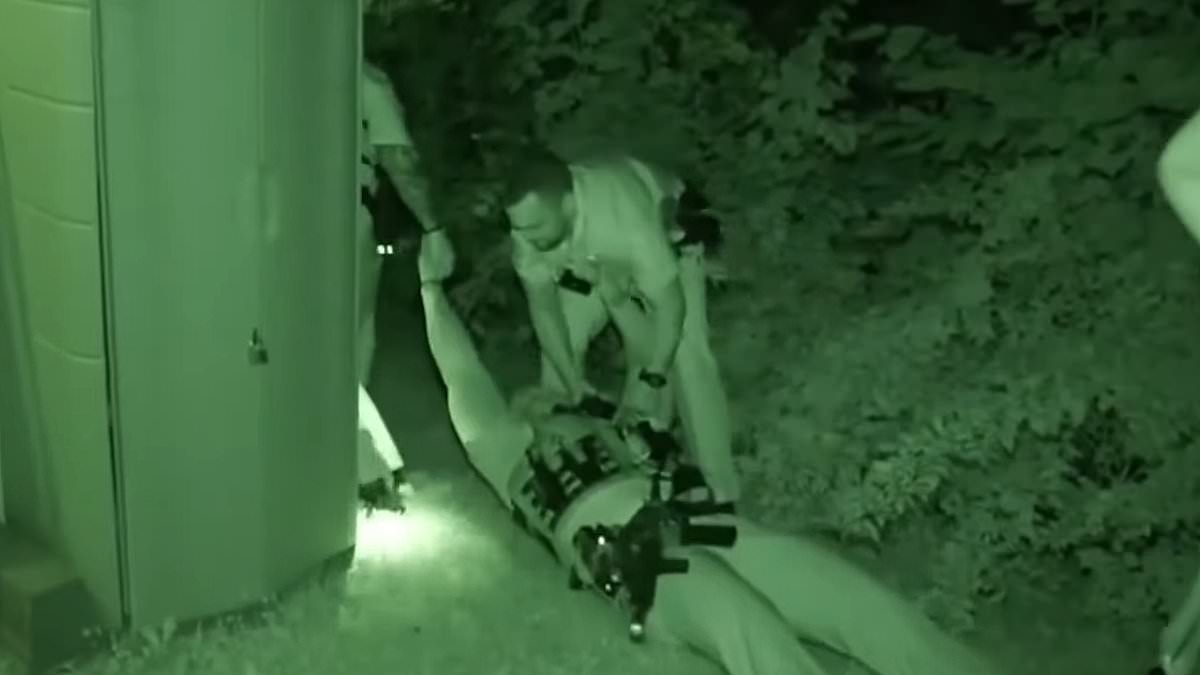 Terrifying moment sheriff's deputy is beaten into critical condition on live TV show after suspect turned on him