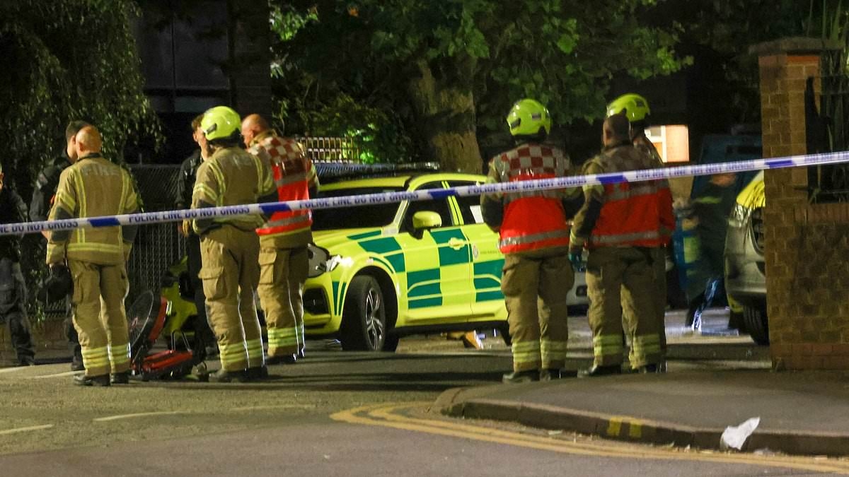 Three people rushed to hospital after stabbing outside Tube station as police cordon off busy road