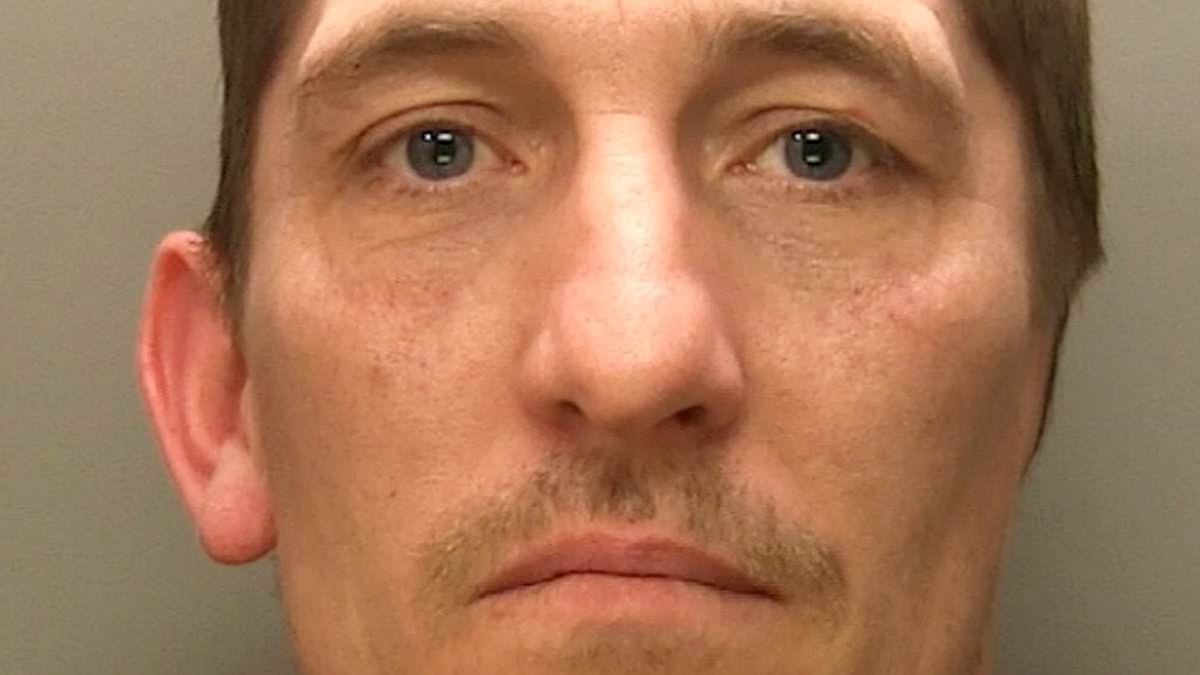 Shocking moment drinker bites off EAR of 'bar room bore' and spits it on the ground as both are jailed over vicious pub brawl