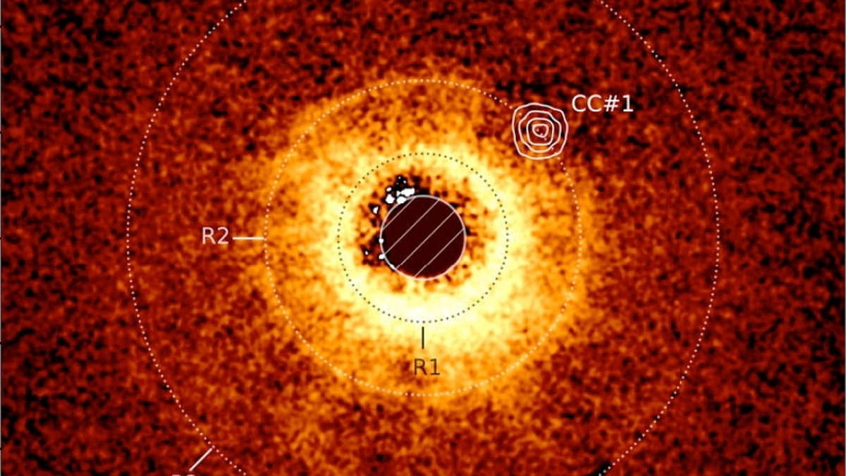 James Webb telescope captures its first direct image of a glowing exoplanet the size of Saturn
