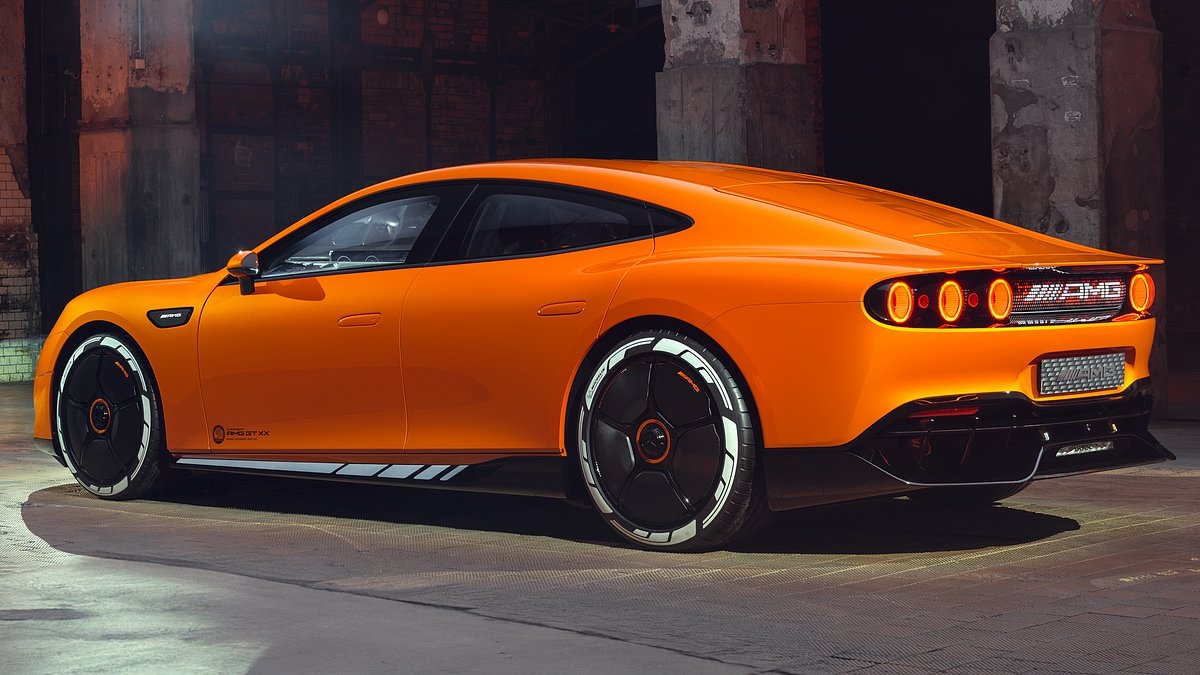 Mercedes' electric family supercar of tomorrow: Concept AMG GT XX hits 224mph and adds 250 miles of range in 5 mins