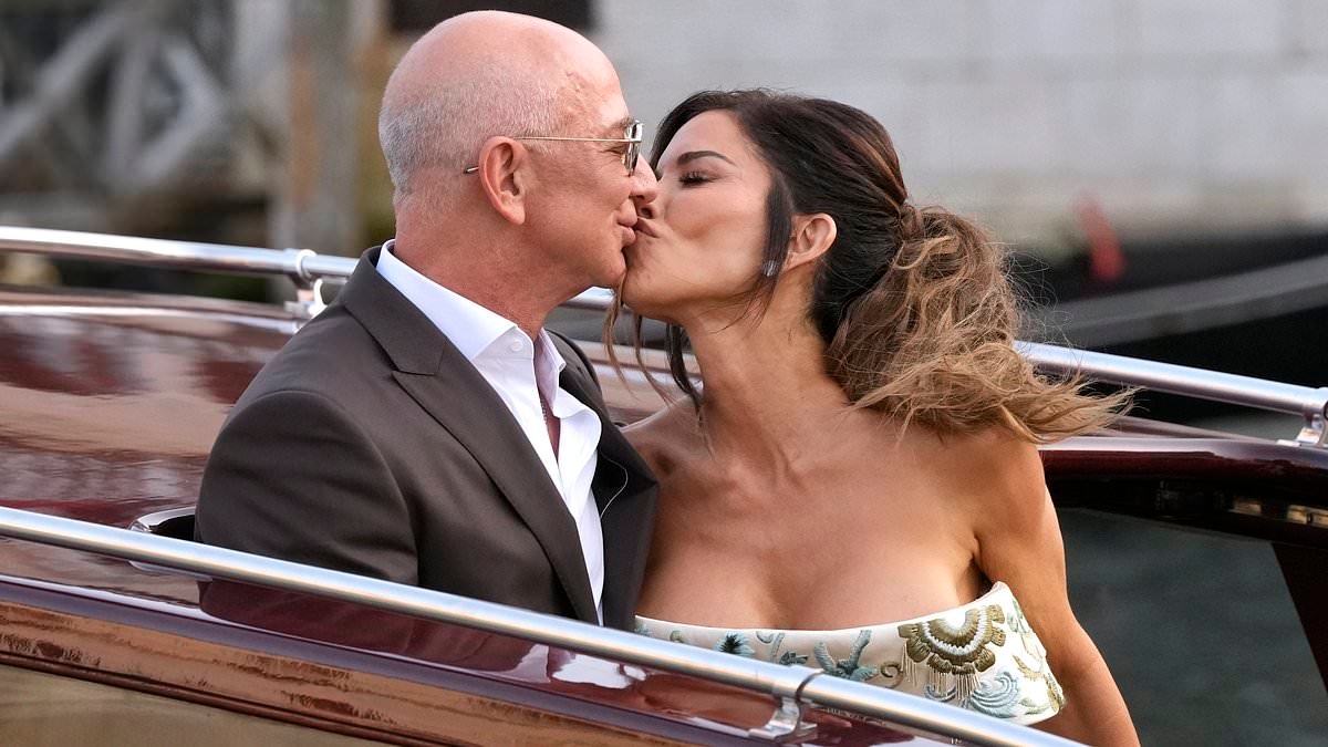 EXCLUSIVE Jeff Bezos and Lauren Sanchez are ALREADY married: As bride appears in terrifyingly tight corset for star-studded Venice wedding party, insiders tell ALISON BOSHOFF the couple tied the knot a month ago