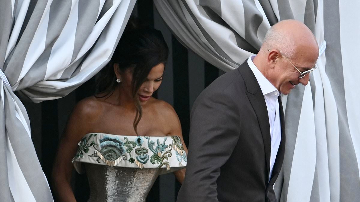 Jeff Bezos and Lauren Sanchez's wedding welcome party causes chaos in Venice as celebrities shuts down canals