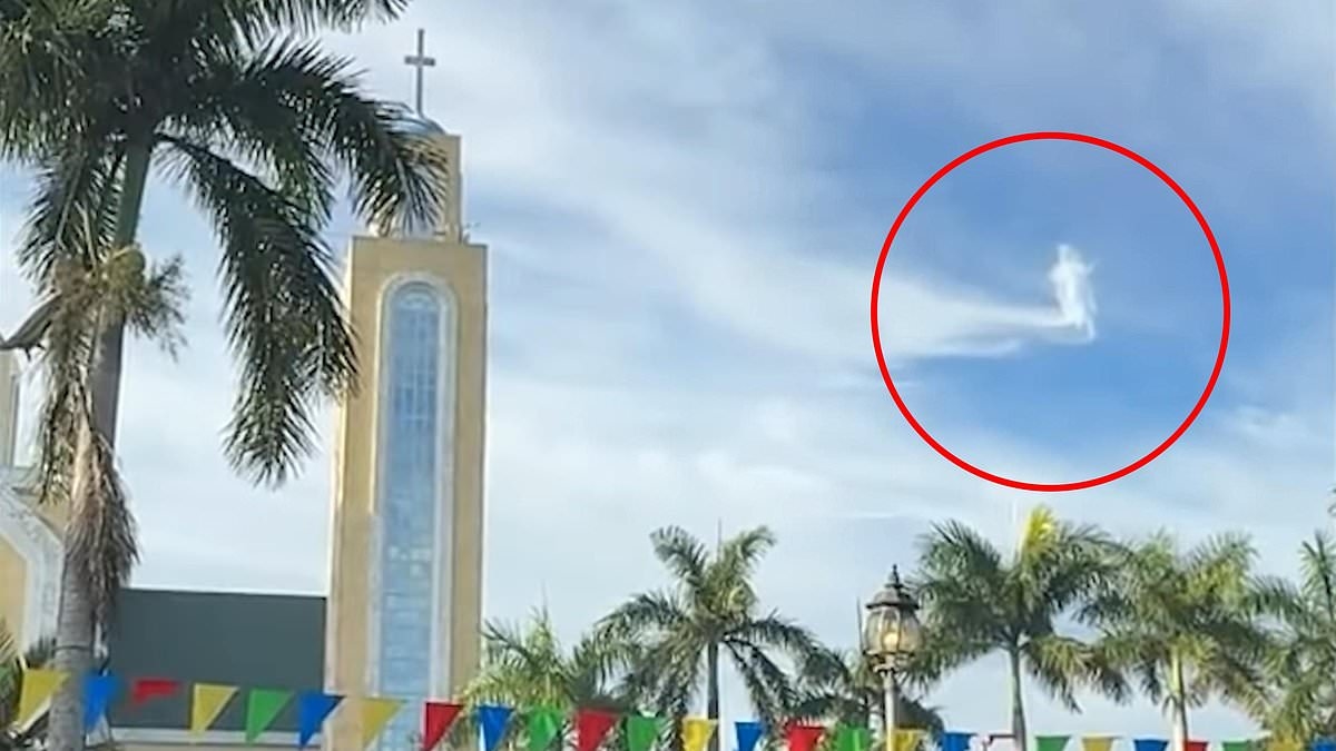 Biblical sign appears in skies over church after mass: 'Absolutely remarkable'