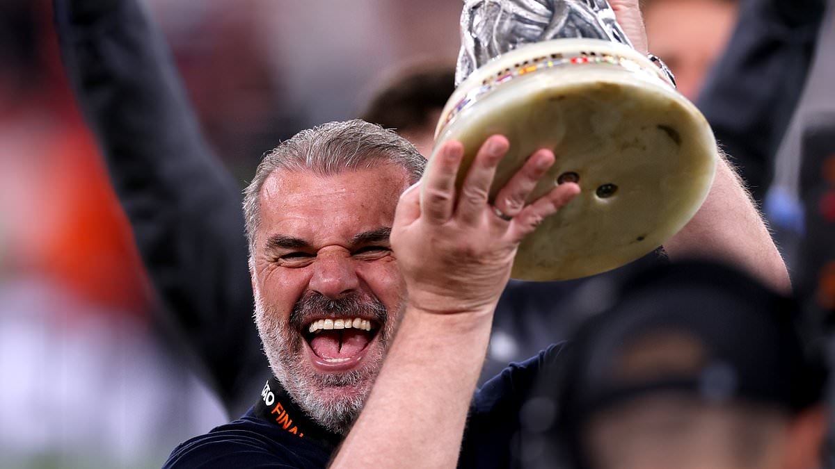 Ange Postecoglou 'lined up for shock new job' just weeks after being sacked by Tottenham despite Europa League glory