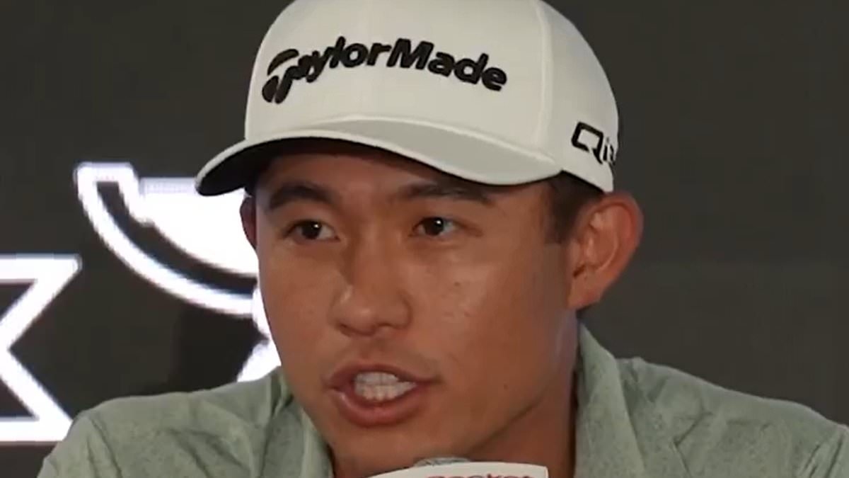 Furious two-time major winning golf star Collin Morikawa confronts reporter in heated press conference clash