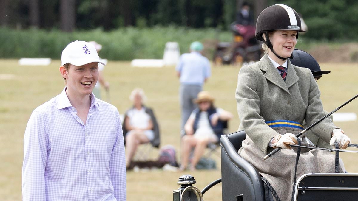 Lady Louise Windsor is joined by her rumoured university boyfriend and the Duchess of Edinburgh as she competes in carriage driving festival