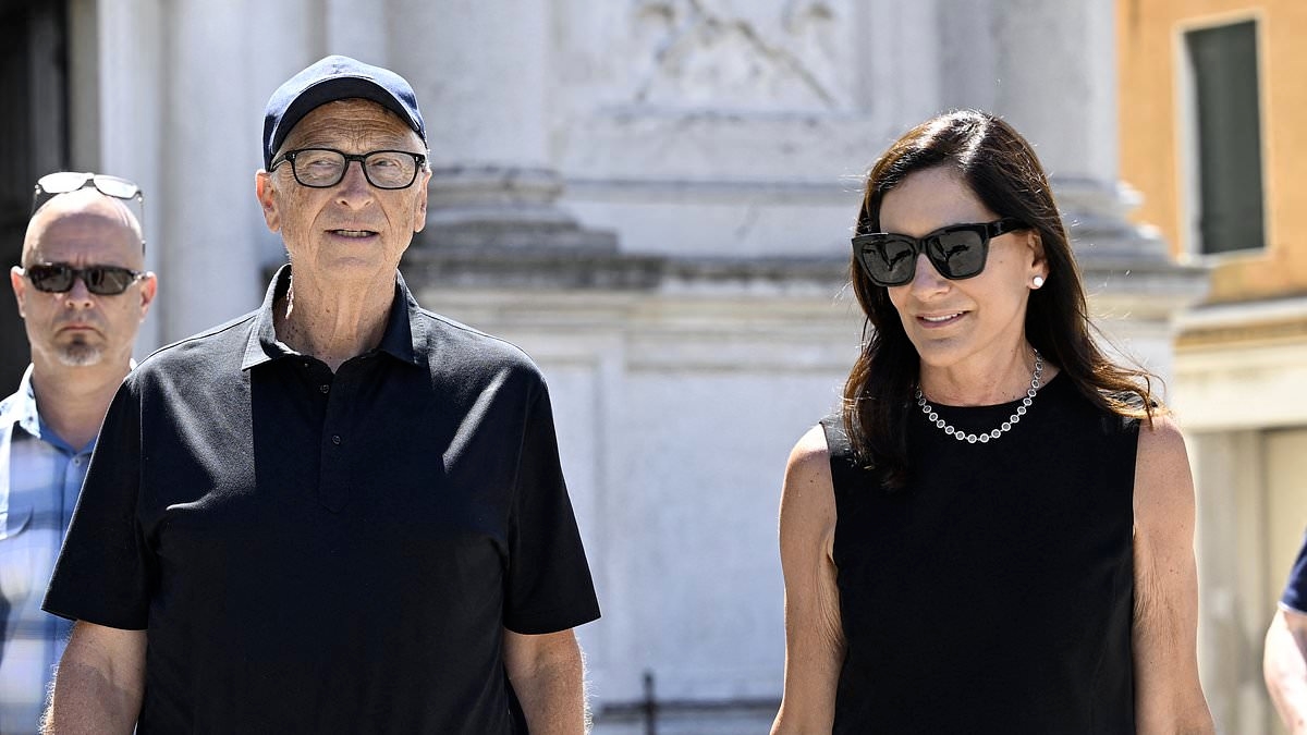 Billionaire Bill Gates goes incognito with new girlfriend as other Bezos wedding guests lap up the limelight