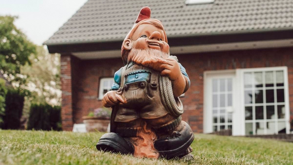 Say no to gnomes? New study says the cute lawn ornaments could 'knock £12,000 off price of neighbour's home'