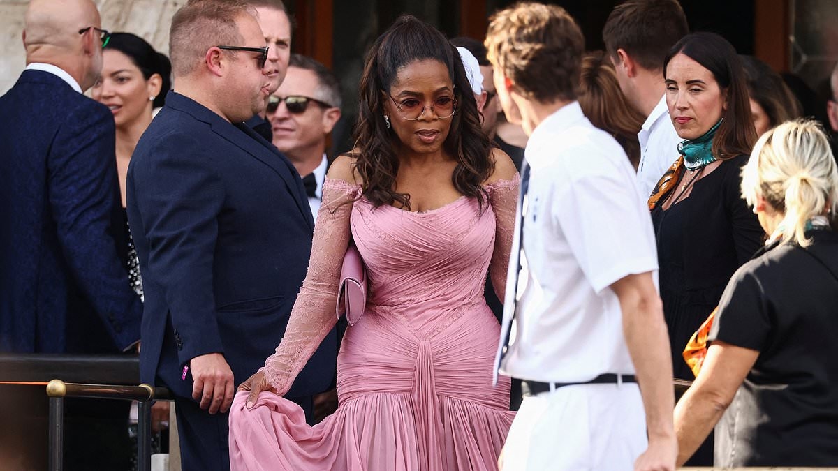 Oprah Winfrey shows off CINCHED waist amid Ozempic journey at Bezos wedding
