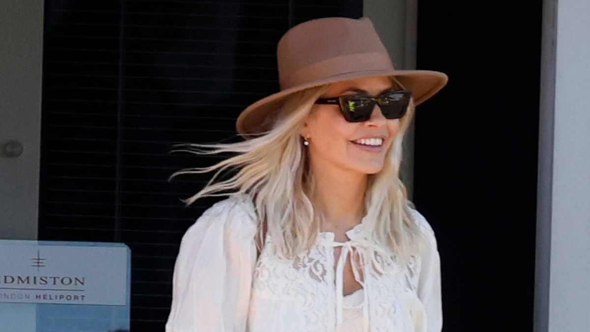 TV host Holly Willoughby is latest celebrity to take helicopter to 'green' Glastonbury as locals complain it's 'antisocial' and 'against the spirit' of the festival