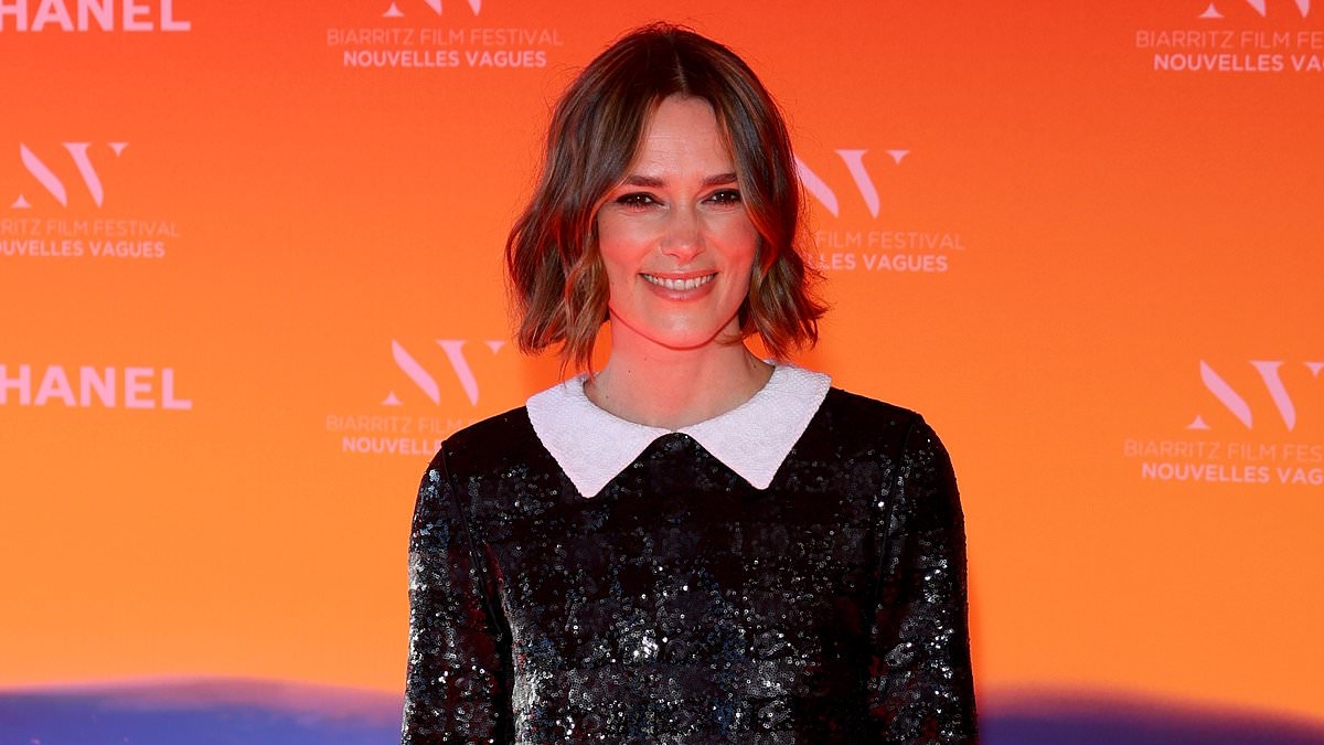 Keira Knightley wows in a shimmering black co-ord as she attends the 3rd Nouvelles Vagues International Biarritz Film Festival