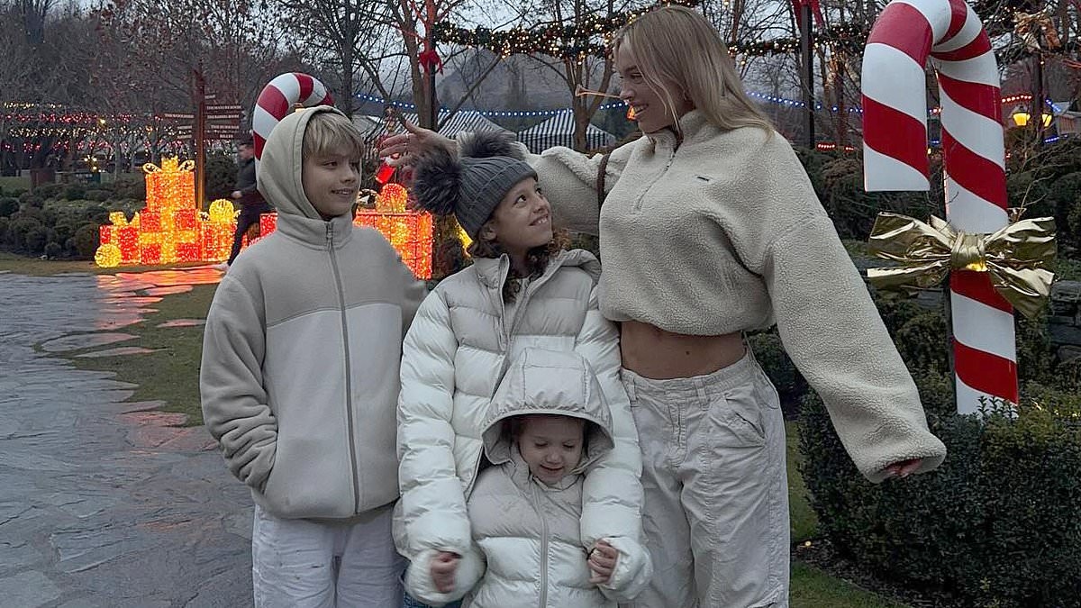 Tammy Hembrow celebrates an early Christmas in July with children after fleeing the country following split from husband Matt Zukowski: 'My soul needed this'
