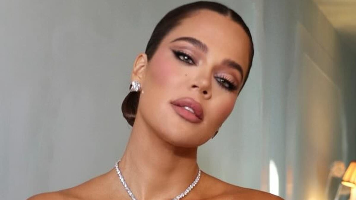 Khloe Kardashian looks ethereal in a plunging pink dress as she glams up for Jeff Bezos and Lauren Sanchez's $20M wedding in Venice - before making early exit from A-list bash