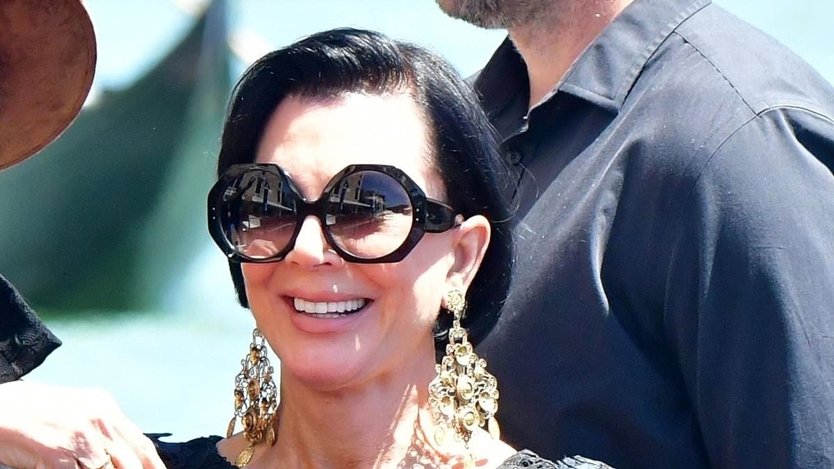 Kris Jenner, 69, and boyfriend Corey Gamble, 44, look smitten as they enjoy day out in Venice amid Jeff Bezos and Lauren Sanchez's $20M wedding festivities