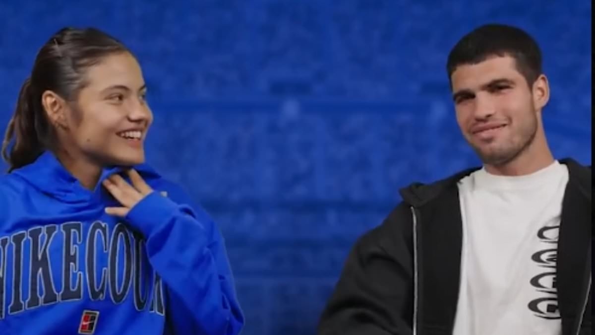 Emma Raducanu issues telling four-word response after being quizzed on Carlos Alcaraz relationship as romance rumours intensify