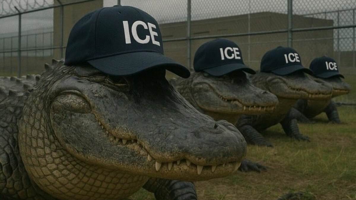 Trump admin threatens to unleash alligators on immigrants in preview of new ICE facility