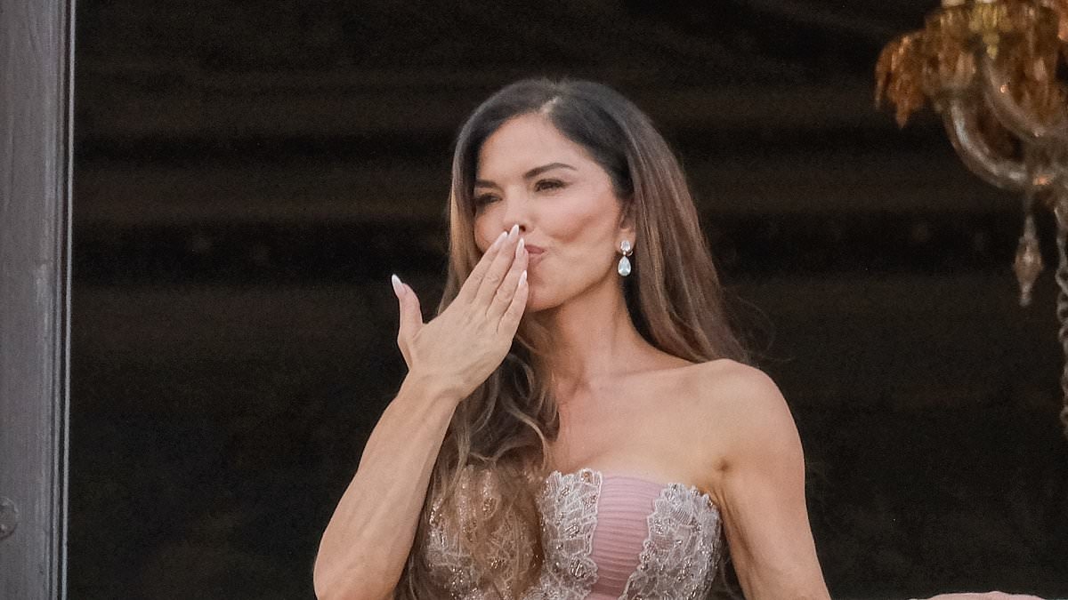 Lauren Sánchez embraced 'her inner Hollywood siren' with 'classic lingerie styling' for post-wedding party in a Versace gown, says stylist - but added a hidden 'playful and romantic' detail