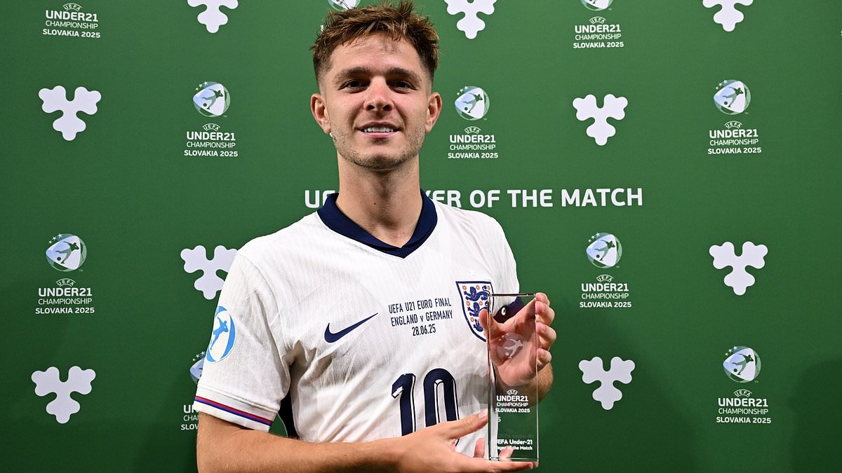 James McAtee attracts interest from FIVE Bundesliga sides after £25m Man City starlet captains England's U21s to European Championship success