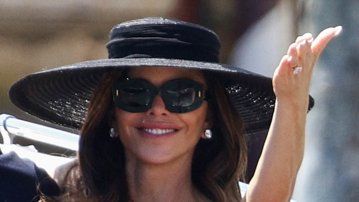 EXCLUSIVE Lauren Sánchez opts for 'old Hollywood glamour' and 'playful garter', says stylist, as Jeff Bezos and his wife depart their Venice hotel after three-day wedding extravaganza