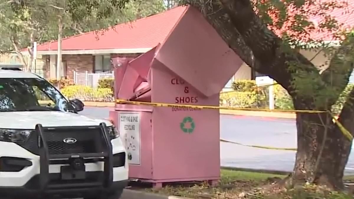 Florida woman dies after falling into donation box while trying to pull out clothes