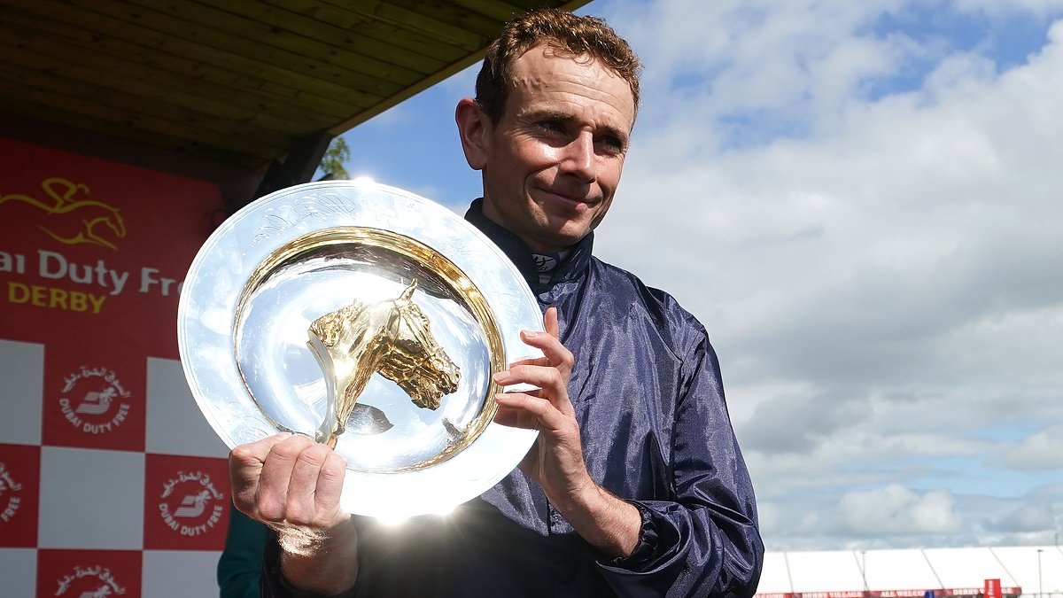 Ryan Moore becomes first jockey to win the Irish Derby three years in a row as Lambourn secures victory