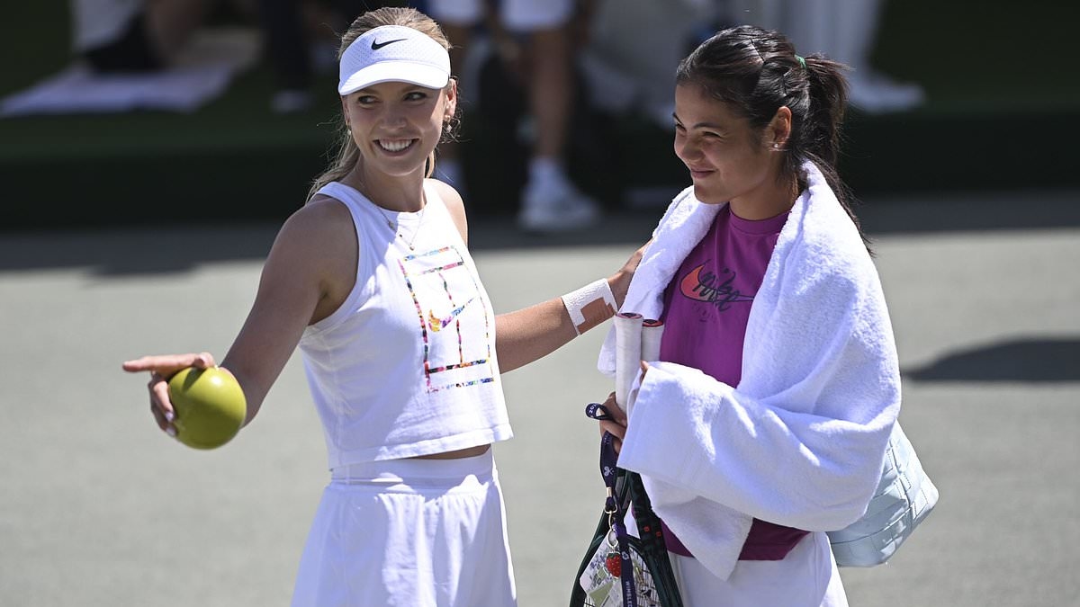 Home crowd advantage! Emma Raducanu leads biggest contingent of British players at Wimbledon in over 40 years... as 23 hopefuls prepare to do battle with foreign rivals - and the sweltering sun