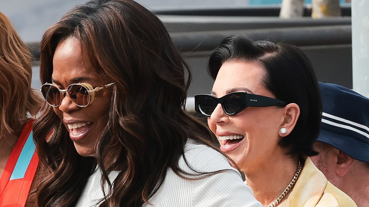 Ozempic queen Oprah emerges arm-in-arm with facelift-fresh Kris Jenner after bonding at Bezos' wedding extravaganza